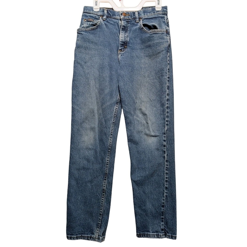 Vintage Lee Riders Size 32X30 Denim Jeans Medium Wash Cotton Blend